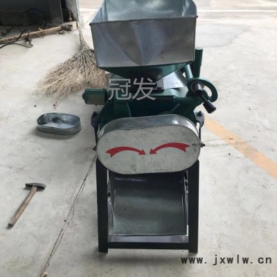 糧食粉碎設(shè)備 冠發(fā)釀酒廠用擠扁破碎設(shè)備 **小型糧食擠扁機